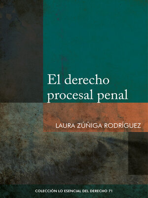 cover image of El derecho procesal penal